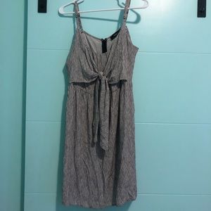 Cute black and white striped summer dress